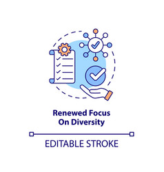 Renewed Focus On Diversity Concept Icon