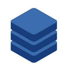 Database Storage Icon Isometric Internet Network