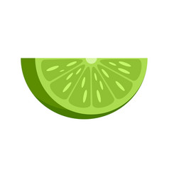 Lime Piece Icon Flat Isolated