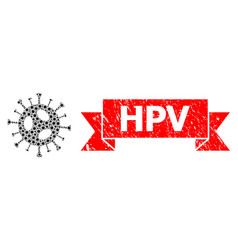 Rubber Hpv Seal And Corona Virus Mosaic 2019-ncov