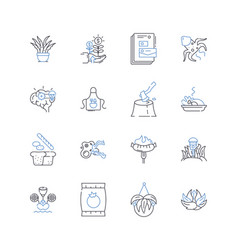 Automotive Manufacturing Line Icons Collection