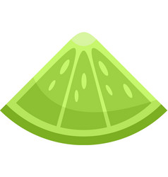 Cocktail Lime Piece Icon Flat Isolated