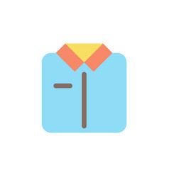 Folded Shirt Flat Color Ui Icon