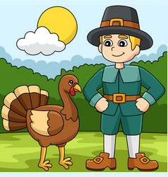 Thanksgiving Pilgrim Boy Turkey