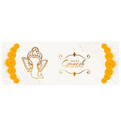 Beautiful Ganpati Festival Celebration Background