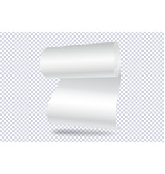 Rolled White Blank Paper Isolated On Transparent