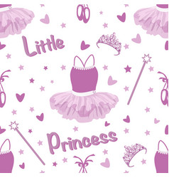 Seamless Pattern With Ballet Accessories