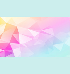 Abstract Low Poly Pastel Colors Triangles