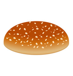 Burger Top Bun Icon Cartoon Style