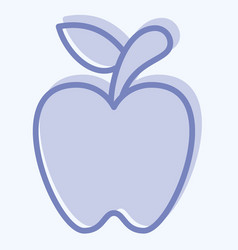 Icon Apple Related To Fruit And Vegetable Symbol