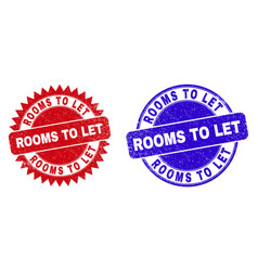 Rooms To Let Round And Rosette Stamp Seals