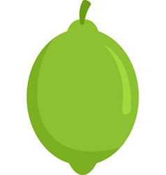 Lime Icon Flat Isolated