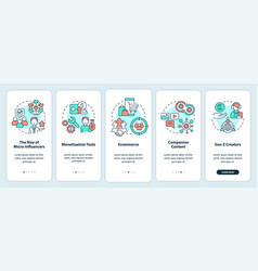 Creator Economy Trends Onboarding Mobile App
