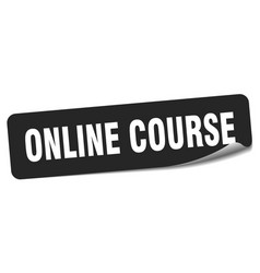 Online Course Sticker Online Course Label