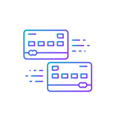 Credit Card Exchange Withdraw Gradient Lineal