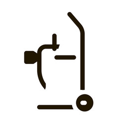 Drain Cleaning Machine On Cart Icon Glyph