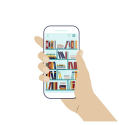 Book Ordering Via Smartphone Online Library Conce