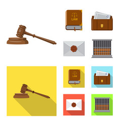 Law And Lawyer Sign Set