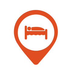 Pinpoint Hotel Accommodation Map Point Isolated