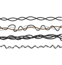 Wire Line Flexible Cable Border 3d Electric Rope