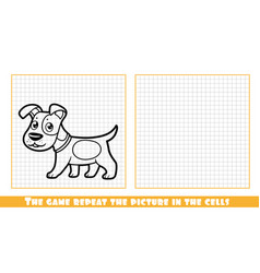 Cute Cartoon Jack Russell Terrier Dog Outlined