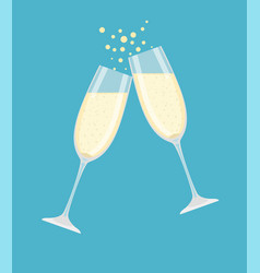 Two Champagne Glasses