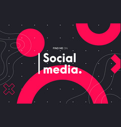 Find Me Social Media Background Design