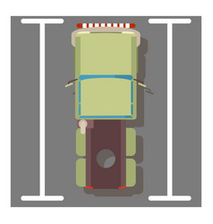 Flatbed Truck Icon Isometric Style