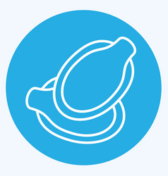 Icon Pumpkin Seeds Suitable For Nuts Symbol Blue