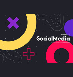 Abstract Finde Me Social Media Background Design