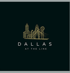 Dallas City Building And Landmark Minimalist Logo