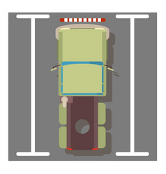 Flatbed Lorry Icon Isometric Style