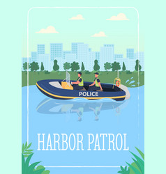 Harbor Patrol Poster Flat Template