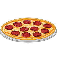 Italian Pizza On White Background