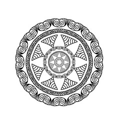 Simple Mandala Art Icon Logo