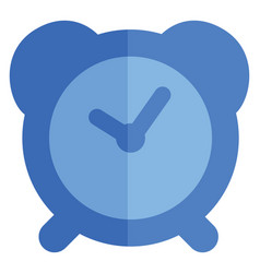 Blue Alarm Clock On A White Background