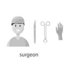 Isolated Object Surgeon And Emergency Icon Set