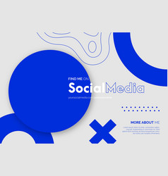 Modern Find Me Social Media Background Design