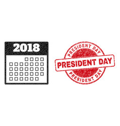 Textured President Day Round Seal And 2018