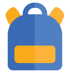 School Backpack On A White Background