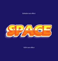 Space Text Effect