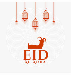 Flat Eid Al Adha Nice Bakrid Greeting Design