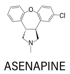 Asenapine Antipsychotic Drug Molecule Formula