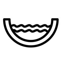 Full Water Gutter Icon Outline Style