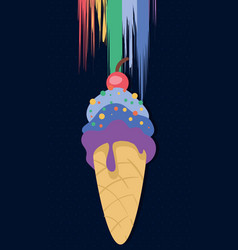 Lgbti Flag In Ice Cream