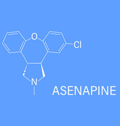 Asenapine Antipsychotic Drug Molecule Formula