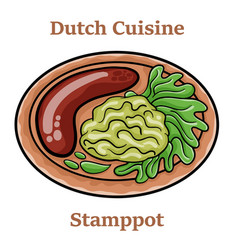 Dutch Stamppot Of Potatoes Cabbage And Carrots