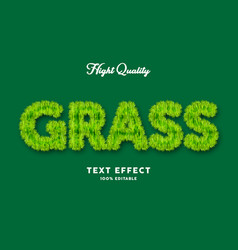 Grass Text Effect Editable Text