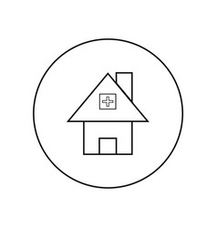 Hospital Building Outline Icon