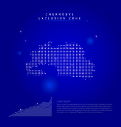 Chernobyl Exclusion Zone Illuminated Map